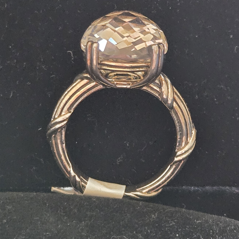 Peter Thomas Roth Silver Solitaire Ring with QTZ Crystal - Picture 7 of 11
